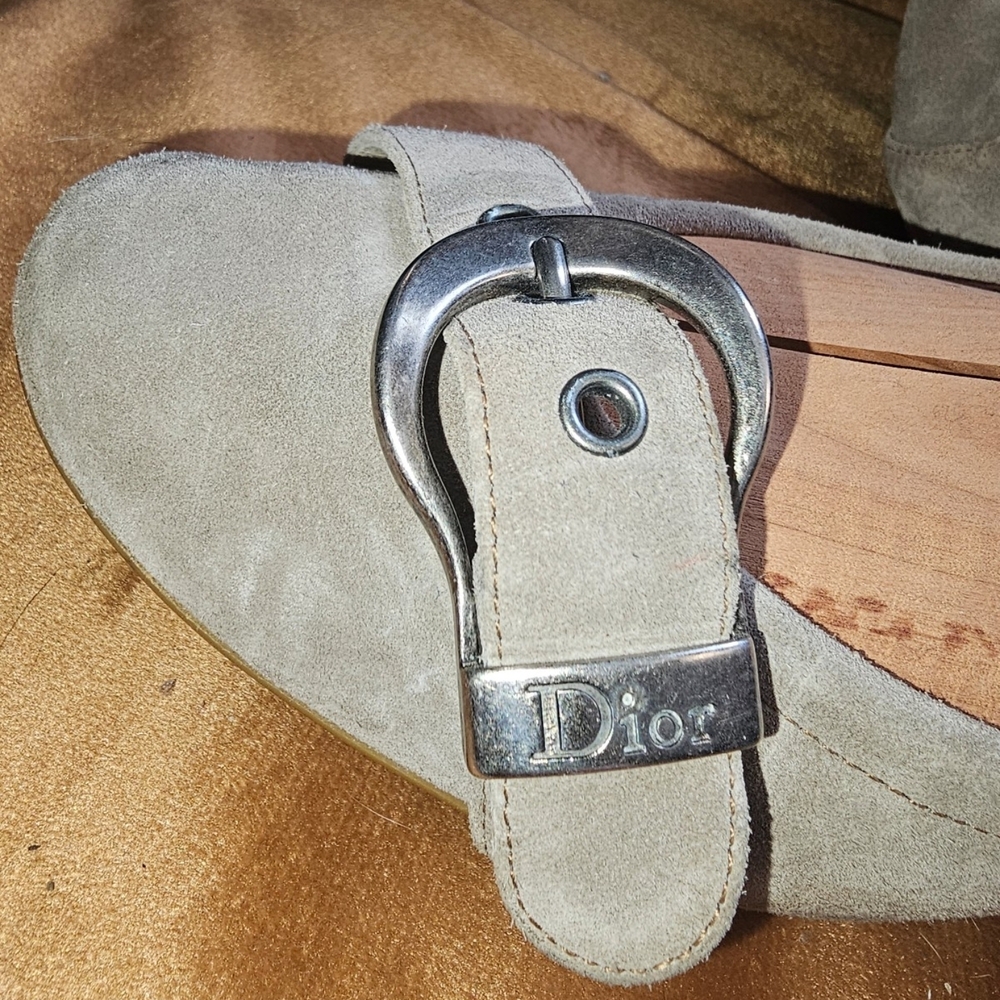 Dior Suede Buckle Ballet Flats : Couture Saddle Key Wealth 41 Womens - Picture 13 of 13